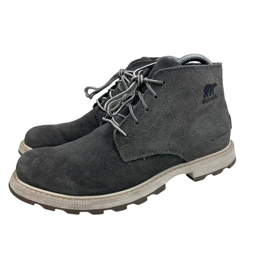 Sorel Madson Chukka Waterproof Mens Boots Quarry Grey Suede NM2560-052 Size 7